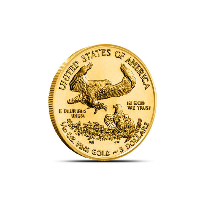 1/10 oz US Gold Eagle Coin Random Date Reverse
